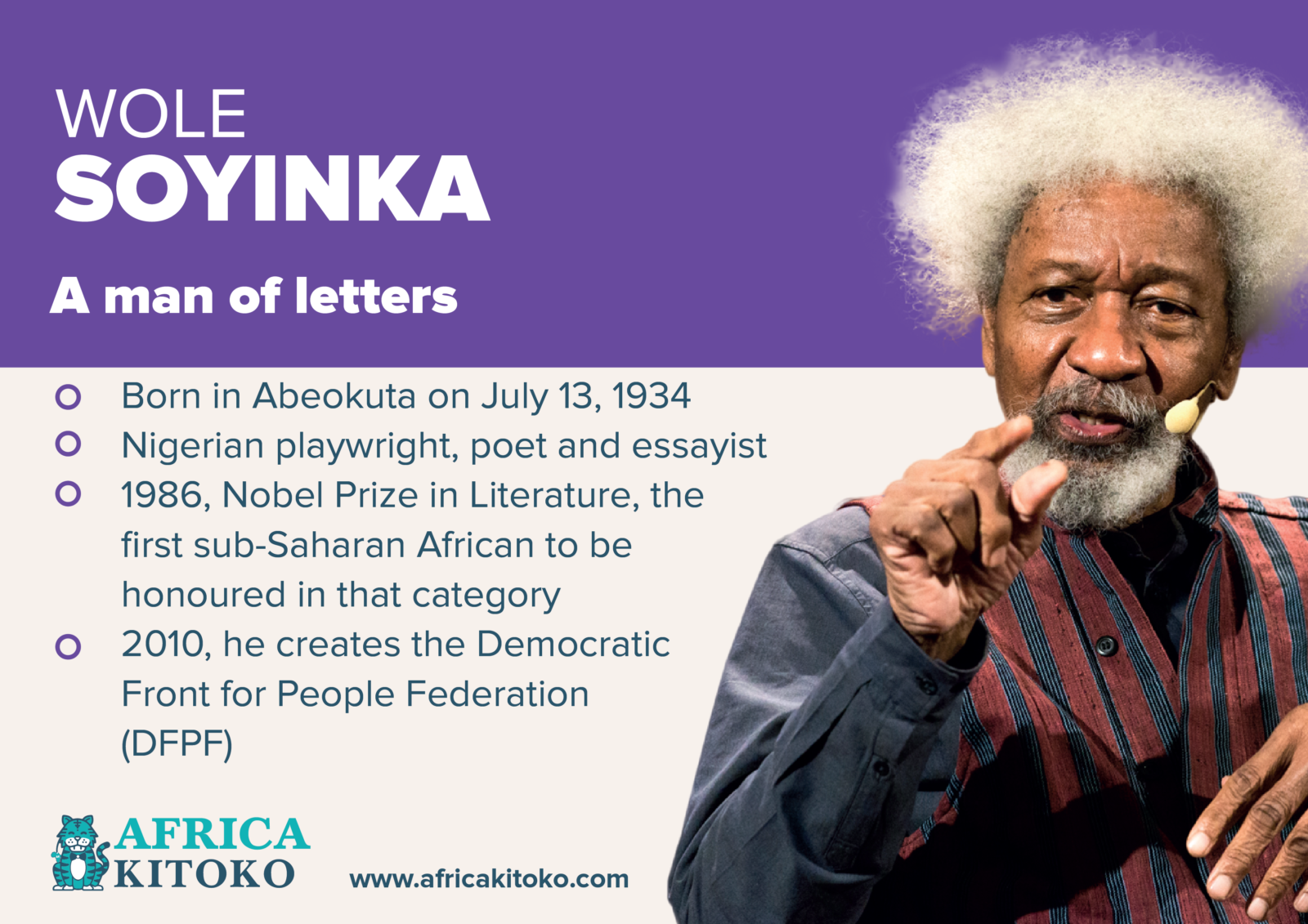 a short biography of wole soyinka